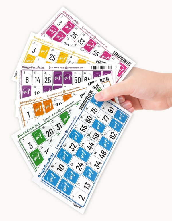 Cartones de bingo troquelados con personalización gratuita