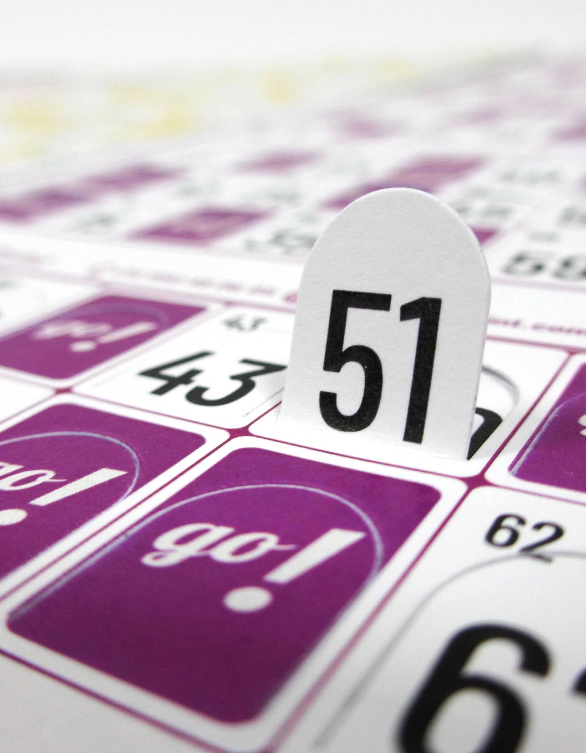 carton de bingo troquelado