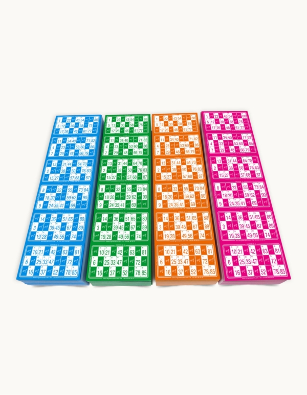 cartones de bingo troquelados