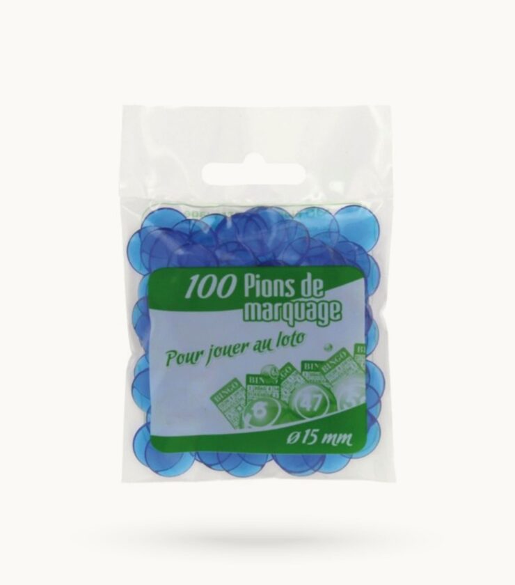 Bolsa con 100 fichas para marcar