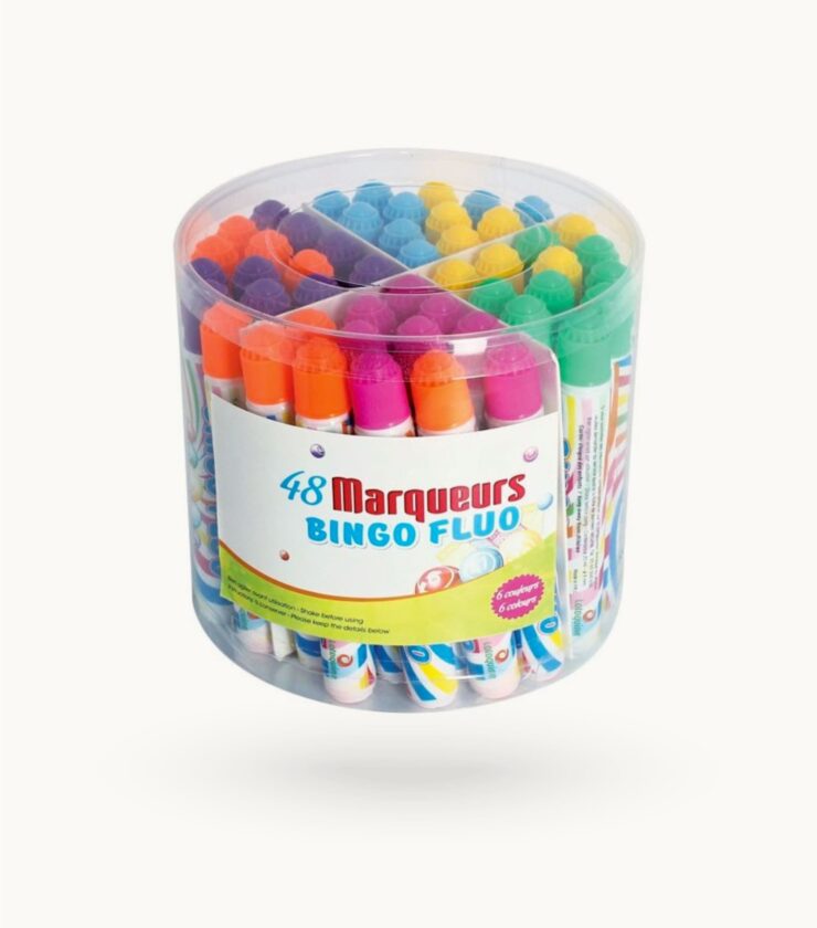 Caja de 48 rotuladores para bingo