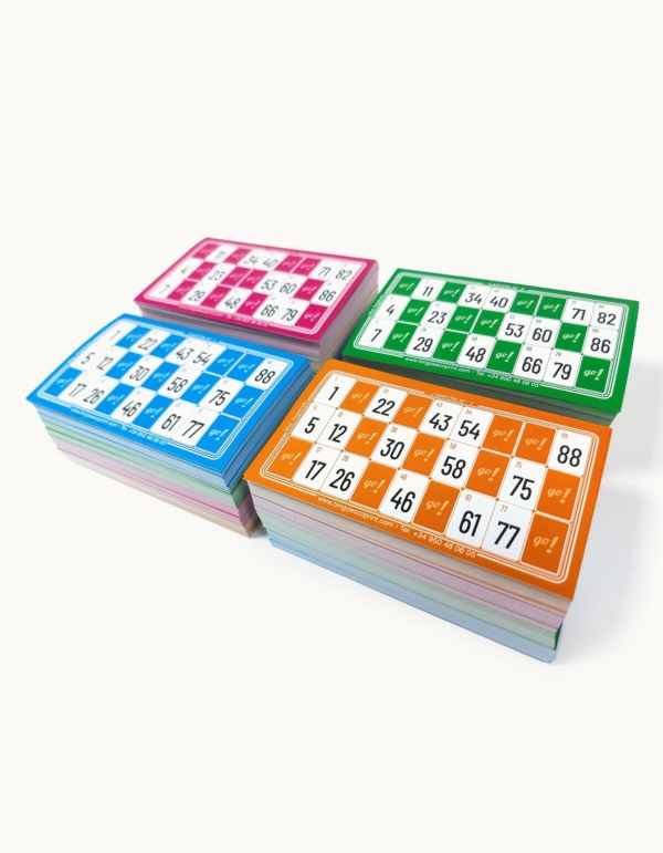 Cartones Bingo XL - J de juegos - Cartones con mejor visibilidad en bingo