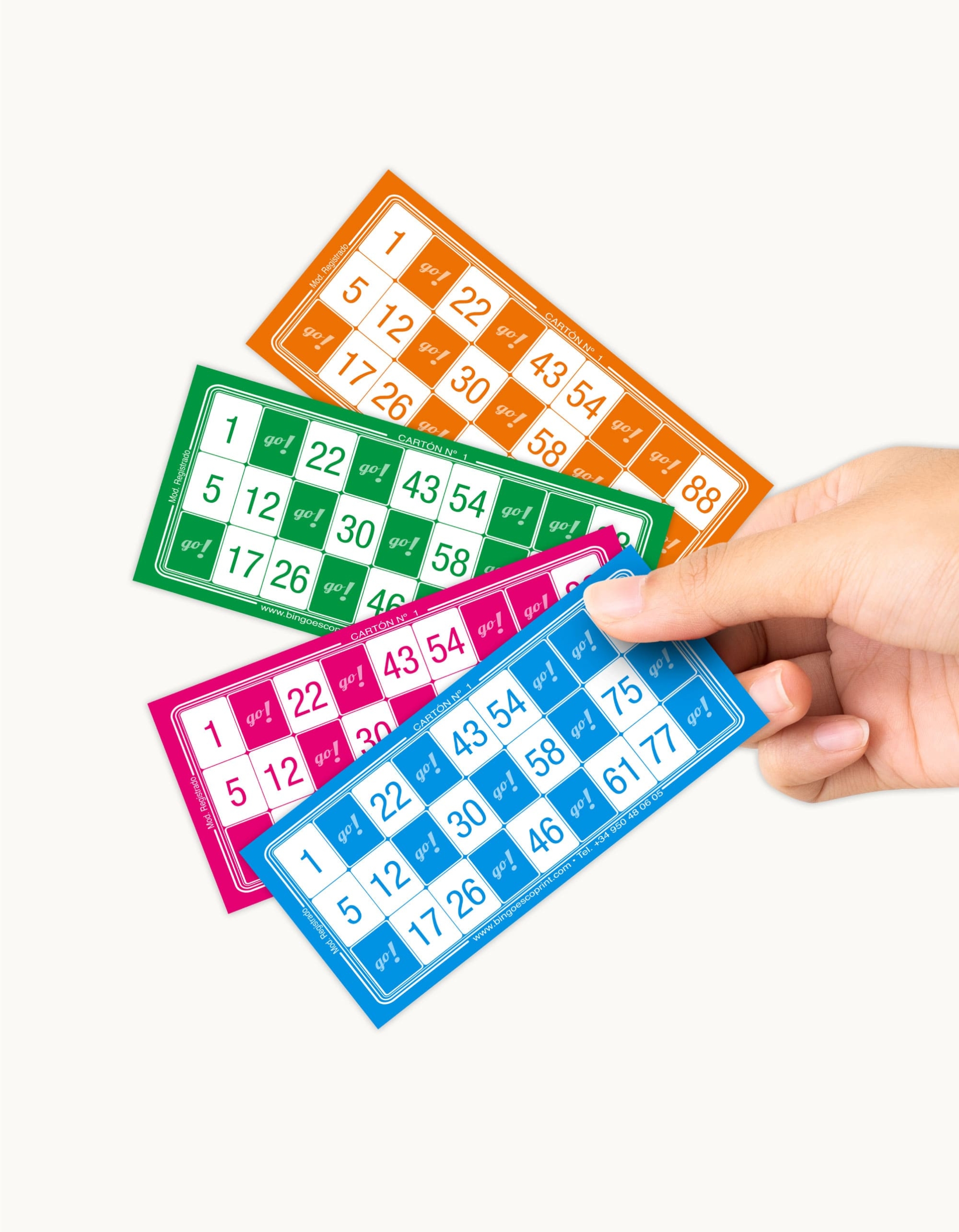 cartones de bingo económicos sin troquelar